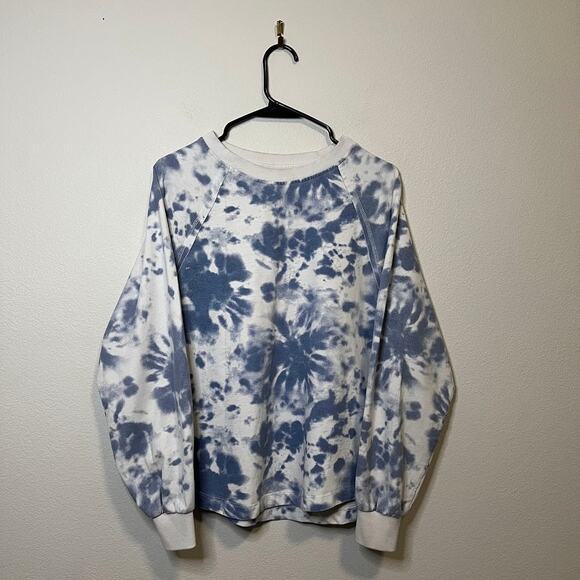 C&C California Blue and White Tie-Dye Crewneck - Medium - Picture 1 of 8
